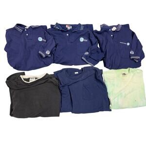 Vintage LOT 6 T-Shirts & Polos - 3 AT&T Employee Embroidered Logo Shirt XL / 2XL